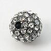 Alloy Rhinestone Beads RB-A034-10mm-B-3