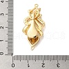 Brass Micro Pave Clear Cubic Zirconia Fold Over Clasps KK-S382-09G-3