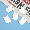 Tarnish Resistant 201 Stainless Steel Rectangle Stamping Blank Tag Pendants STAS-S031-01-6
