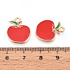 Fruit Alloy Enamel Pendants ENAM-T022-32A-3