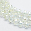 Electroplate Glass Beads Strands EGLA-G026-3