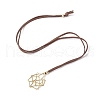 Crystal Holder Cage Necklaces NJEW-JN04586-03-2