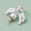 Glass Seed Beaded Pendants PALLOY-MZ00355-01-4