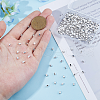 DICOSMETIC 300Pcs Electroplated Non-magnetic Synthetic Hematite Beads G-DC0001-45S-3