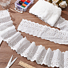 15 Yards Cotton Embroidery Hollow Flower Lace Trim OCOR-WH0003-045A-5