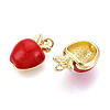 Brass Enamel Pendants KK-N265-06G-2