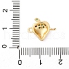 Brass Micro Pave Green Cubic Zirconia Fruit Connector Charms KK-I276-15G-A01-3