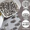 GOMAKERER 96Pcs 8 Style Tibetan Style Alloy European Beads MPDL-GO0001-01-RS-5