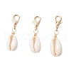 Natural Shell Pendant Decoration HJEW-JM03190-01-2