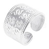 Stainless Steel Snake Pattern Open Cuff Rings DY6294-1-1