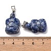 Natural Blue Spot Jasper Pendants G-B127-06P-10-4