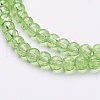 Spray Painted Crackle Glass Beads Strands CCG-Q001-4mm-11-2