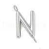 304 Stainless Steel Letter Connector Charms STAS-M108-01P-14-1