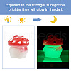 32Pcs 8 Style Luminous Mushroom Resin Display Ornaments DJEW-TA0001-02-14