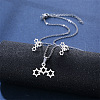 304 Stainless Steel Pendant Necklace & Stud Earring FS-WGC30A7-03-1
