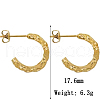 Stylish Stainless Steel Gold-Plated Earrings for Parties XP0717-1
