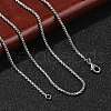 1.5mm Rack Plating Brass Box Chain Necklaces for Women Men MAK-L044-21P-1