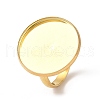 Adjustable 304 Stainless Steel Finger Rings Components STAS-L193-G-20mm-A-1