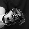 Cross 316L Surgical Stainless Steel Signet Rings for Men RJEW-BB01126-10-7