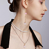   Natural Quartz Crystal Charms G-PH0001-51-4