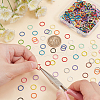ARRICRAFT 300Pcs 15 Colors Iron Jump Rings IFIN-AR0001-31-3