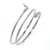 Alloy Upper Arm Open Cuff Bangles for Women BJEW-U037-01B-P-2