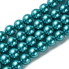 Eco-Friendly Glass Pearl Beads Strands HY-A008-14mm-RB073-1