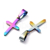Ion Plating(IP) 304 Stainless Steel Pendants STAS-P253-10MC-2