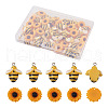 Beadthoven 60pcs 2 style Opaque Resin Pendants RESI-BT0001-11-1
