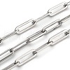Non-Tarnish 304 Stainless Steel Paperclip Chains STAS-H111-05P-1