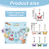 Butterfly Stitch Markers HJEW-AB00261-2
