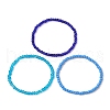 3Pcs 3 Colors Glass Seed Beaded Stretch Bracelet Sets BJEW-JB10529-02-1