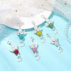 Angel Pave Disco Ball Pendant Decorations HJEW-JM03067-02-2