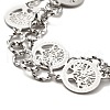 Tarnish Resistant 304 Stainless Steel Curb Chains Double Layer Multi-strand Bracelet BJEW-C025-10P-3