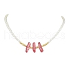 ABS Plastic Imitation Pearl Beaded Necklaces NJEW-JN04859-04-1