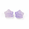 Two Tone Transparent Spray Painted Glass Beads GLAA-Q092-02-C01-3