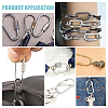 Unicraftale 6Pcs 304 Stainless Steel Screw Carabiner Lock Charms STAS-UN0059-75B-6