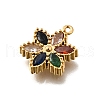 304 Stainless Steel Micro Pave Cubic Zirconia Pendants Charms STAS-K256-27G-01-2