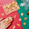 SUNNYCLUE 44Pcs 11 Styles Christmas Plastic Pendants FIND-SC0011-38-3