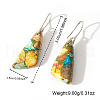 Imperial Jasper Slanting Shape Dangle Earrings PI0276-3-3