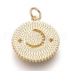 Brass Micro Pave Cubic Zirconia Pendants KK-O113-04G-D-2