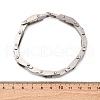 304 Stainless Steel Link Chain Bracelets for Women Men BJEW-R018-08P-5