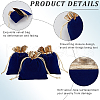 Beebeecraft Velvet Jewelry Pouches Bags TP-BBC0001-09B-04-6