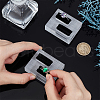 Rectangle Acrylic Finger Ring Display Holders RDIS-WH0011-32-3