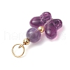 7Pcs 7 Styles Natural Rose Quartz & Amethyst & Green Aventurine & Citrine & Amazonite & Carnelian PALLOY-JF03461-5