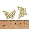 Rack Plating Real 18K Gold Plated Brass Micro Pave Cubic Zirconia Pendants KK-B084-08G-3