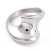 Unisex 304 Stainless Steel Finger Rings RJEW-K233-09B-P-1