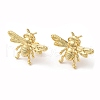 Brass Bees Stud Earrings KK-M246-10G-1