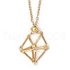 3Pcs 3 Sizes 304 Stainless Steel Macrame Pouch Empty Stone Holder Necklace Making NJEW-JN05237-4