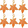 Beebeecraft 8Pcs 304 Stainless Steel Enamel Pendants STAS-BBC0005-36-1